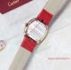 2017 Knockoff Cartier Baignoire Gold Silver Dial Red Leather Strap 25mm Watch (7)_th.jpg